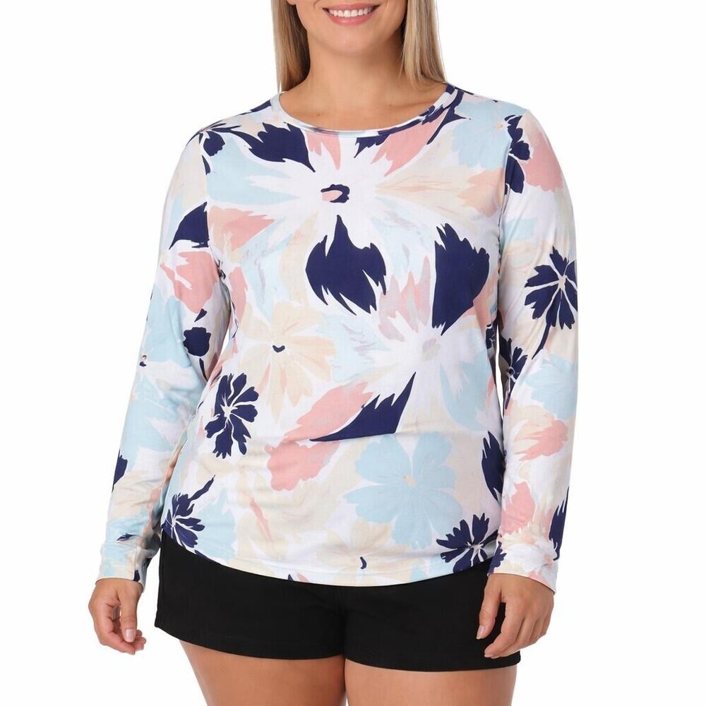Hang Ten Women's XXL Swim Shirt Multi H0289